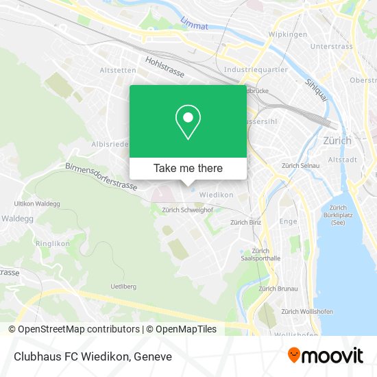 Clubhaus FC Wiedikon map