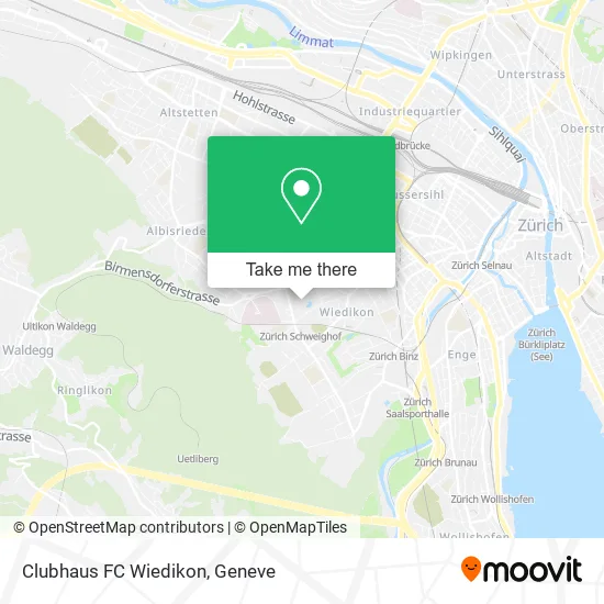 Clubhaus FC Wiedikon map
