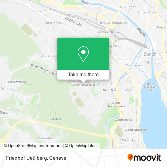 Friedhof Uetliberg map