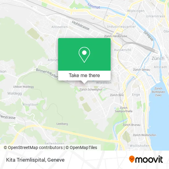 Kita Triemlispital map
