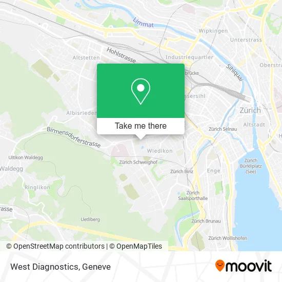 West Diagnostics map