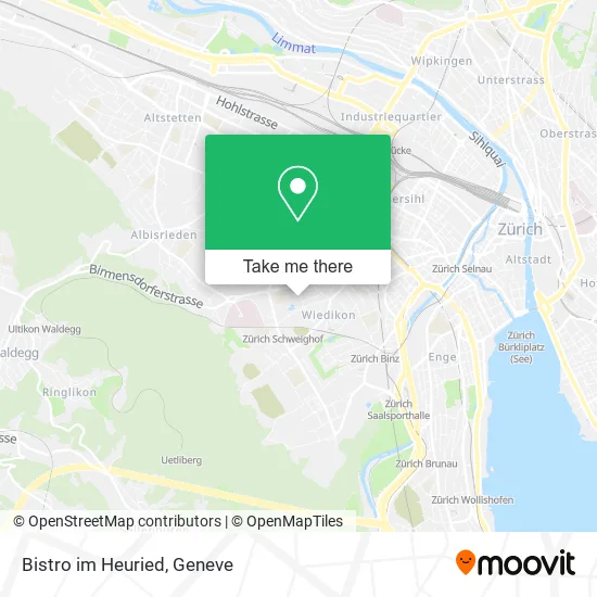 Bistro im Heuried map