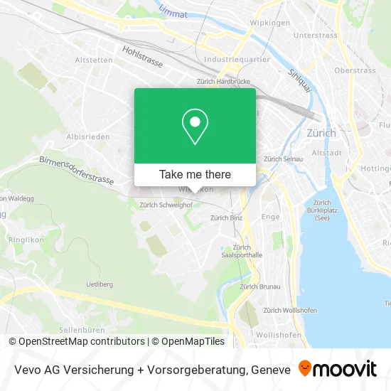 Vevo AG Versicherung + Vorsorgeberatung map