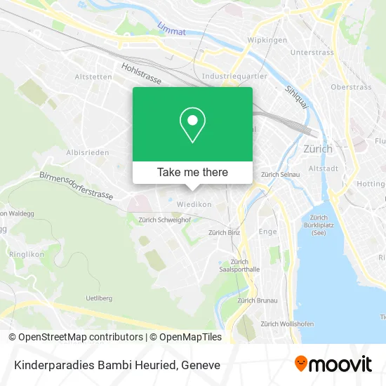 Kinderparadies Bambi Heuried map