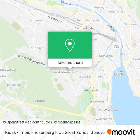 Kiosk - Imbis Friesenberg Frau Grest Zorica map