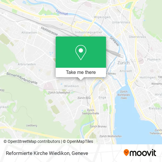 Reformierte Kirche Wiedikon map