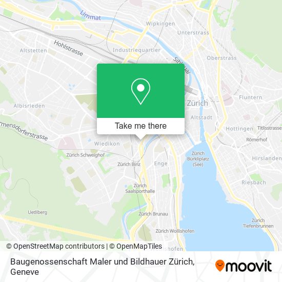 Baugenossenschaft Maler und Bildhauer Zürich plan