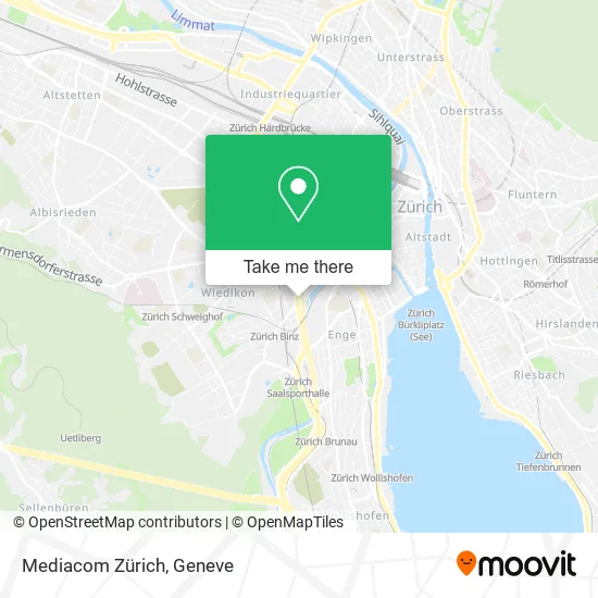 Mediacom Zürich map