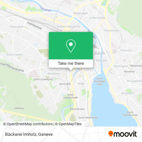 Bäckerei Imholz map