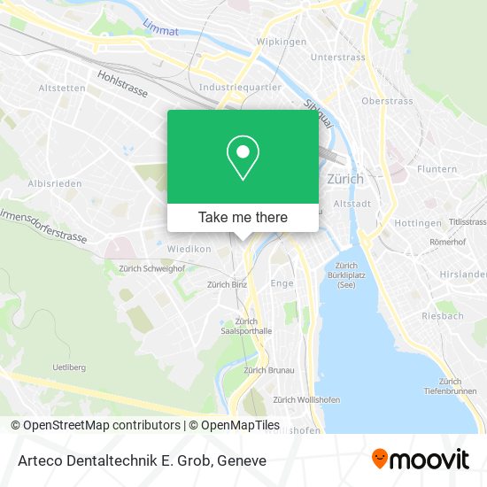 Arteco Dentaltechnik E. Grob map