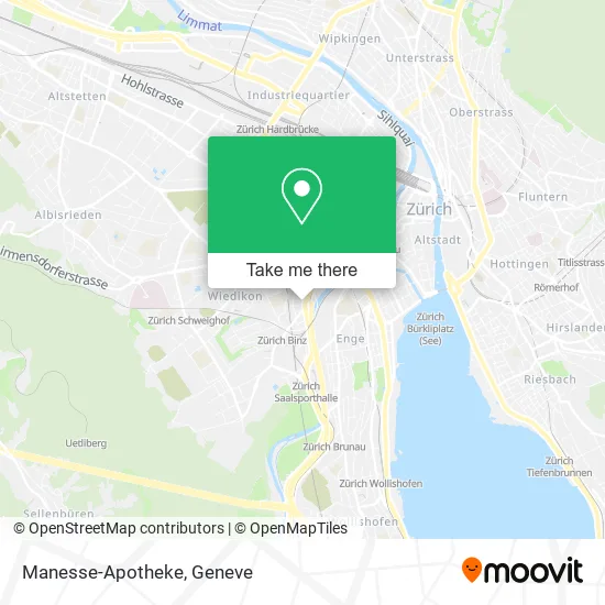 Manesse-Apotheke map