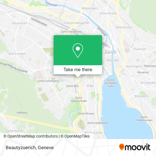 Beautyzuerich map
