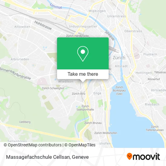 Massagefachschule Cellsan map