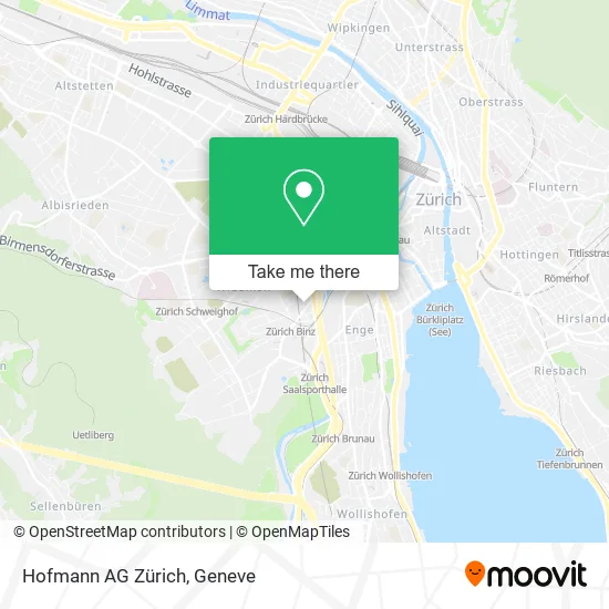 Hofmann AG Zürich map