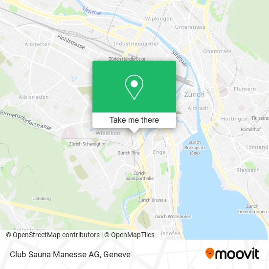 Club Sauna Manesse AG map