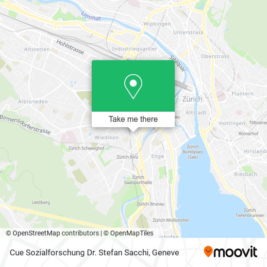 Cue Sozialforschung Dr. Stefan Sacchi map