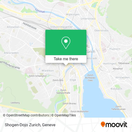 Shogen-Dojo Zurich map