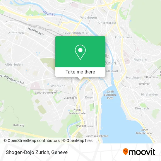 Shogen-Dojo Zurich map