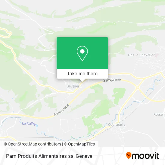Pam Produits Alimentaires sa map