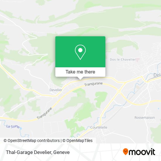 Thal-Garage Develier map