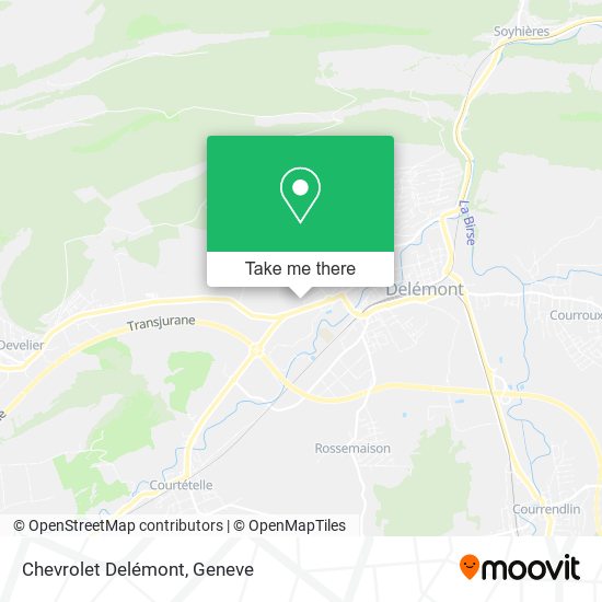 Chevrolet Delémont map