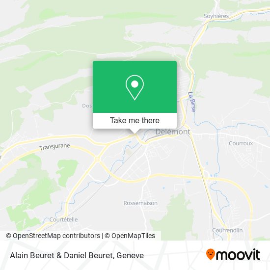 Alain Beuret & Daniel Beuret map