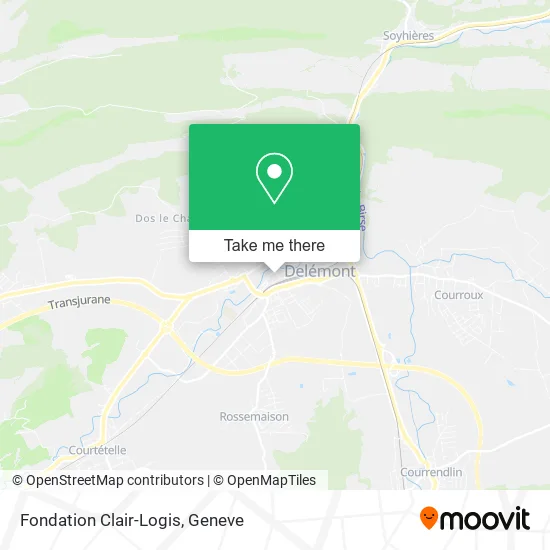Fondation Clair-Logis map
