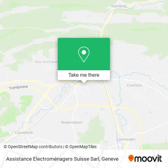 Assistance Electroménagers Suisse Sarl map