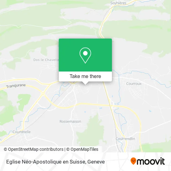 Eglise Néo-Apostolique en Suisse map