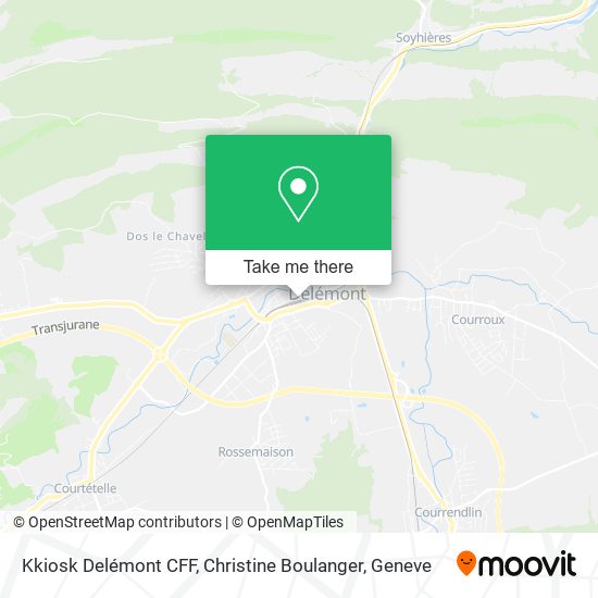 Kkiosk Delémont CFF, Christine Boulanger map