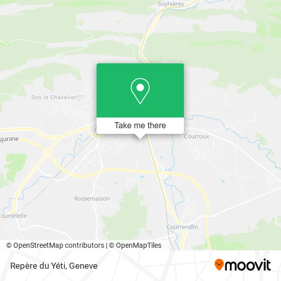 Repère du Yéti map