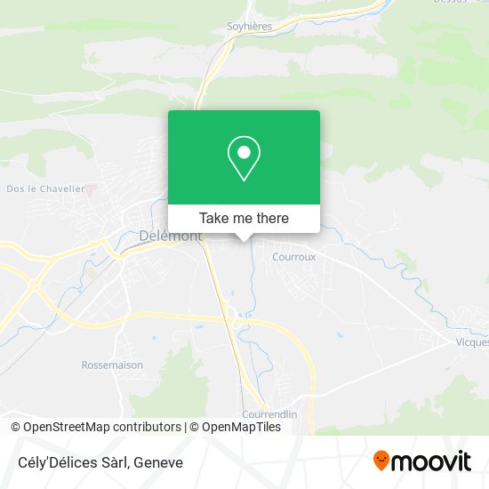 Cély'Délices Sàrl map
