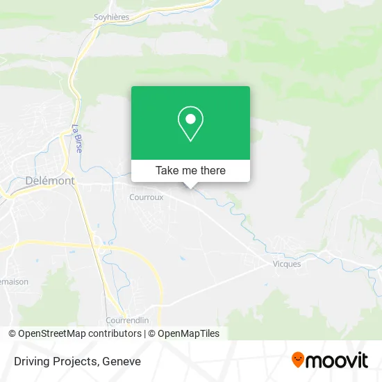 Driving Projects map
