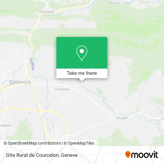 Gîte Rural de Courcelon map