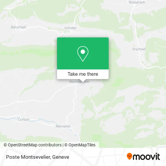 Poste Montsevelier map