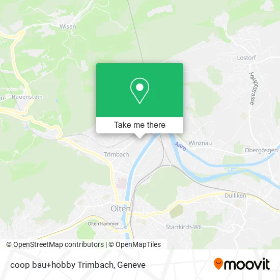 coop bau+hobby Trimbach map