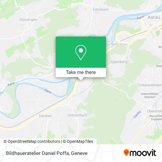 Bildhaueratelier Daniel Poffa map