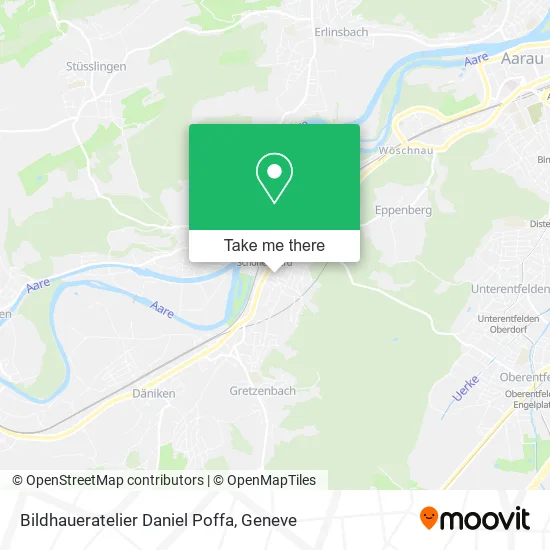 Bildhaueratelier Daniel Poffa map