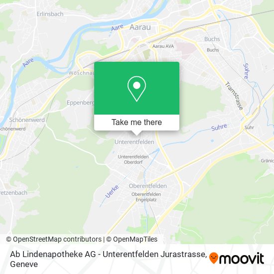 Ab Lindenapotheke AG - Unterentfelden Jurastrasse map