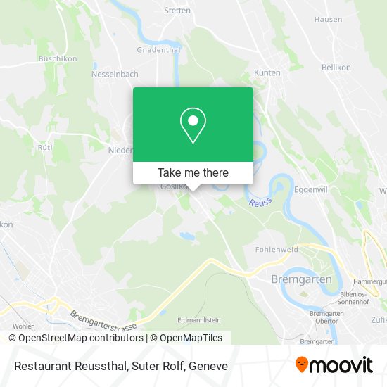Restaurant Reussthal, Suter Rolf map