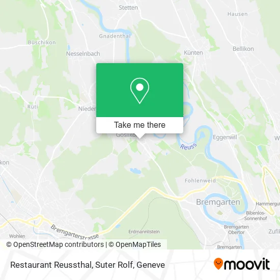 Restaurant Reussthal, Suter Rolf map