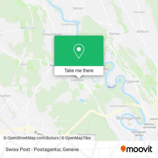 Swiss Post - Postagentur map