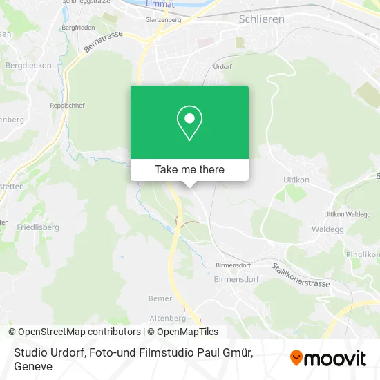 Studio Urdorf, Foto-und Filmstudio Paul Gmür map