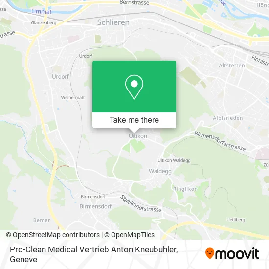 Pro-Clean Medical Vertrieb Anton Kneubühler map