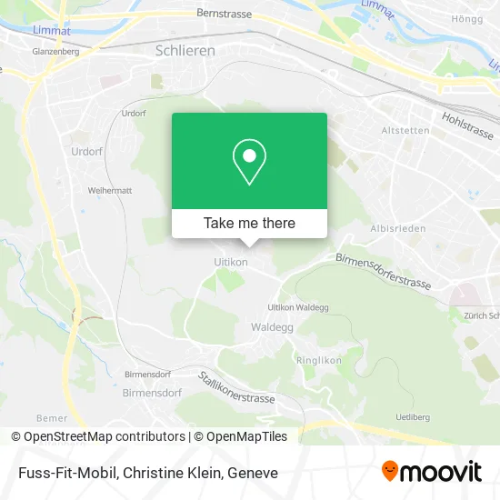 Fuss-Fit-Mobil, Christine Klein map