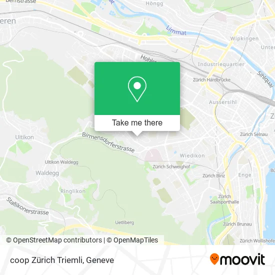 coop Zürich Triemli map
