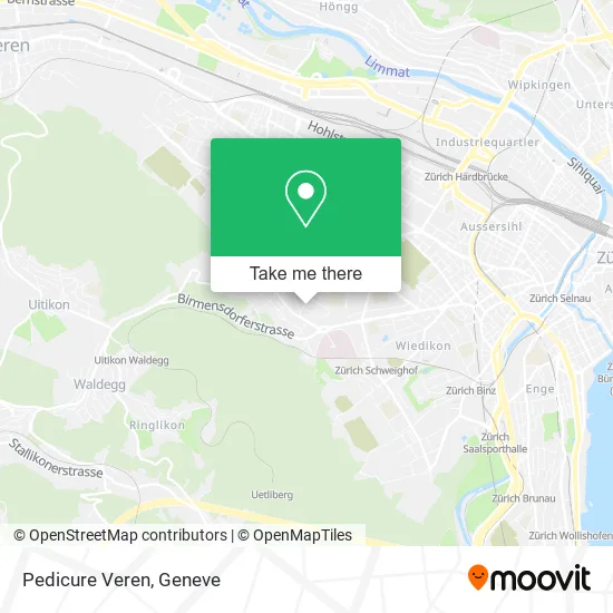 Pedicure Veren map