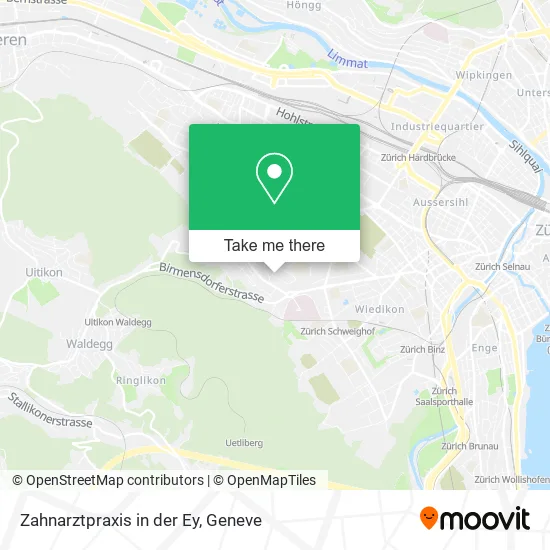 Zahnarztpraxis in der Ey map