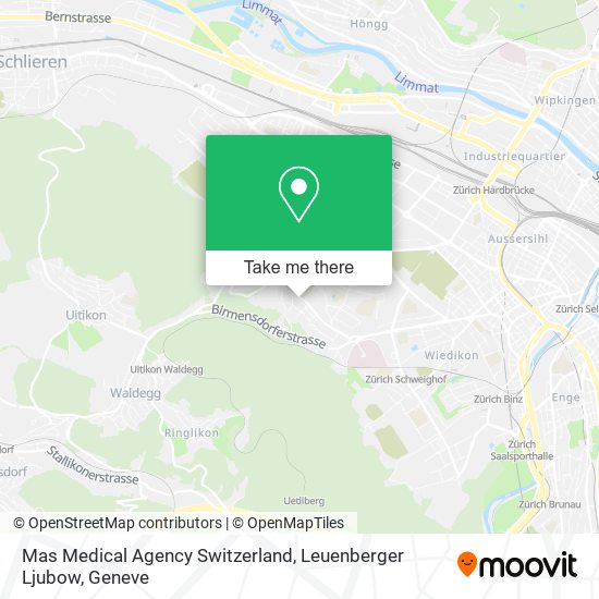 Mas Medical Agency Switzerland, Leuenberger Ljubow map