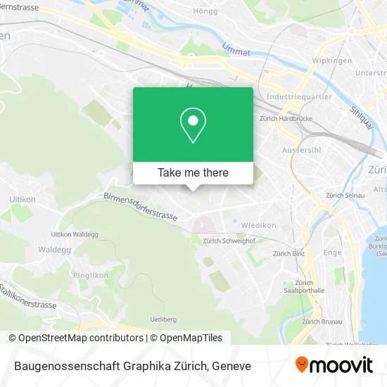 Baugenossenschaft Graphika Zürich map